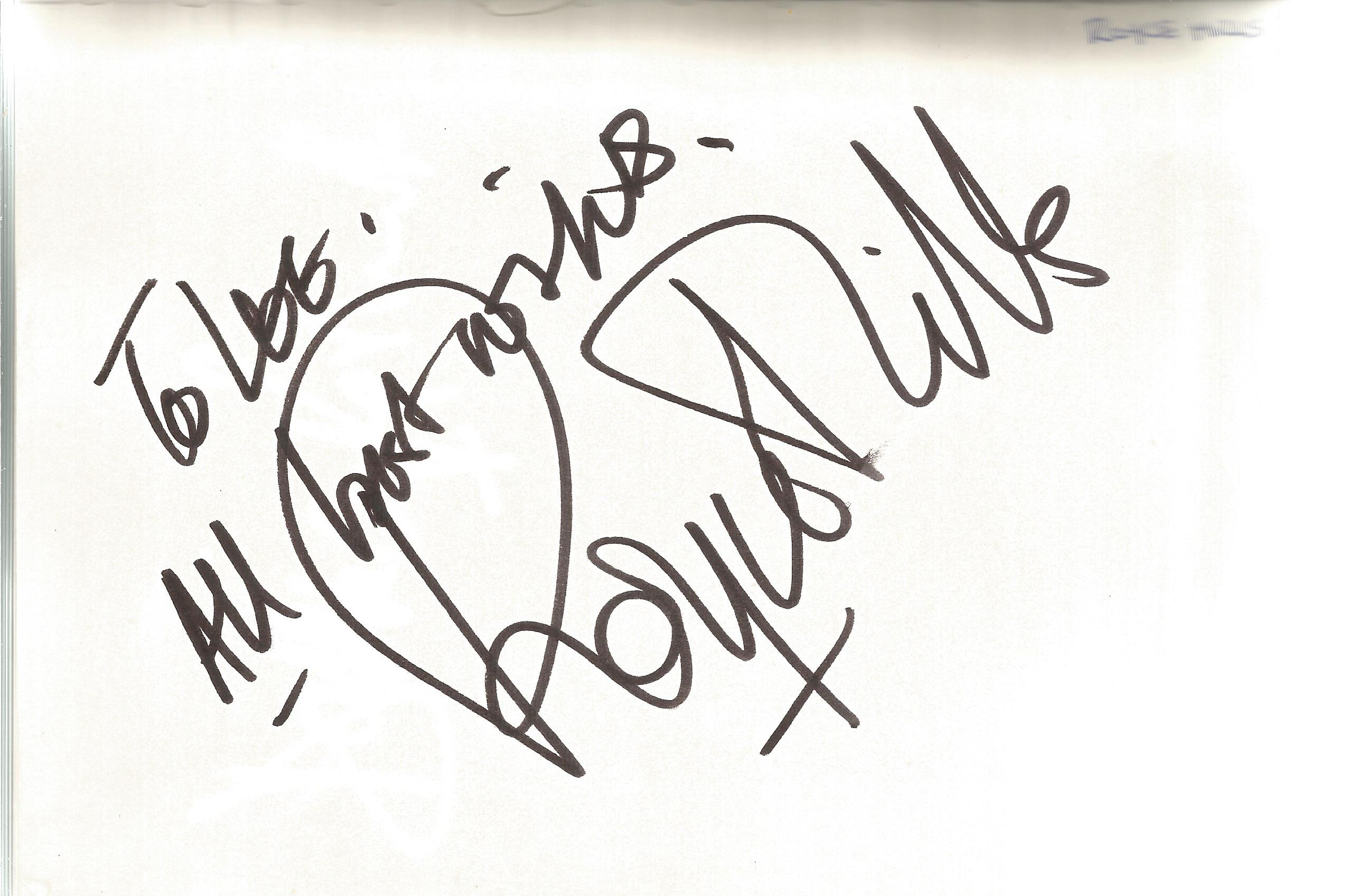 Autograph book with 50+ signatures on 8x6 pages. Some of signatures included are Tom Conti, Royce - Image 4 of 6