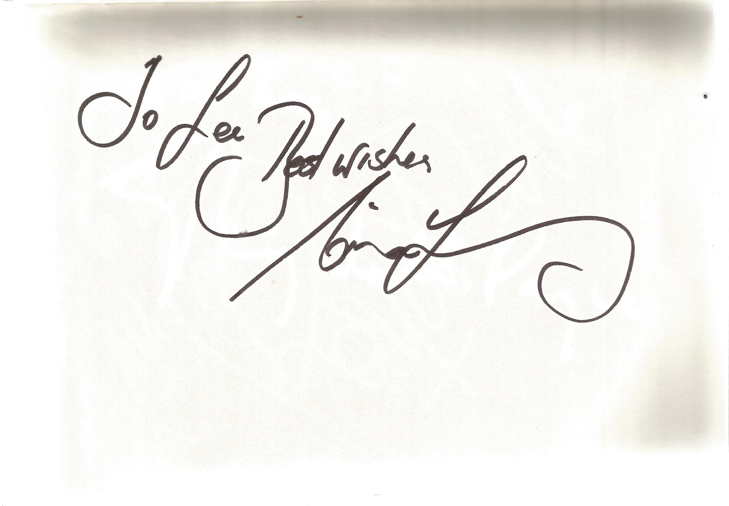 Autograph book with 50+ signatures on 8x6 pages. Some of signatures included are Tom Conti, Royce - Image 2 of 6