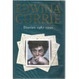 Edwina Currie signed hard back book of her diaries from 1987 - 1992. Signed on title page