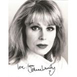 Joanna Lumley signed 10 x 8 b/w Photoshoot Portrait Photo, from in person collection autographed at.