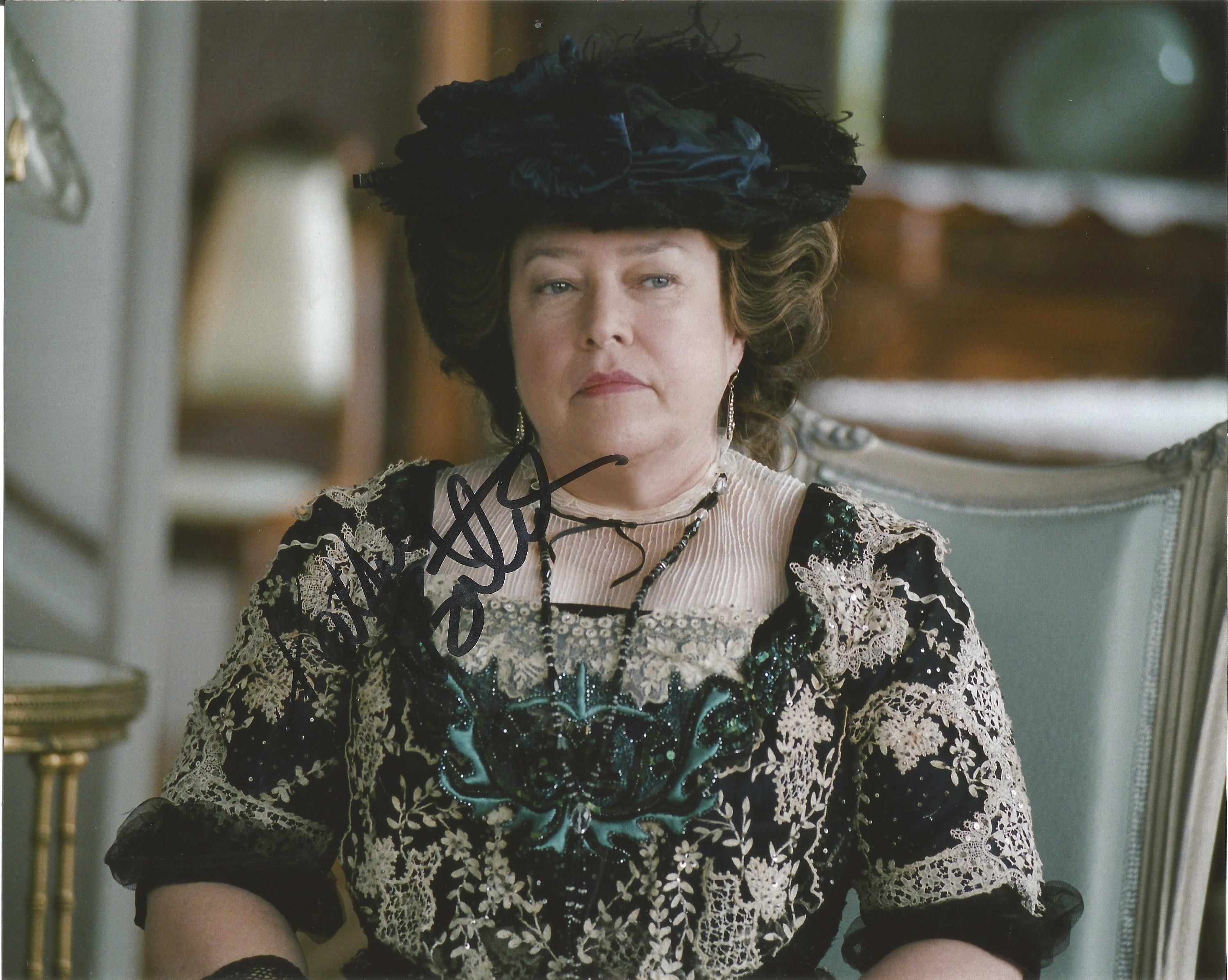 Kathy Bates signed 10 x 8 colour Titanic Landscape Photo, from in person collection autographed at