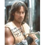 Kevin Sorbo signed 10 x 8 colour Hercules Photoshoot Portrait Photo, from in person collection
