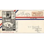 Dr Lytle Adams Eddie Gerber aviation pioneers signed 1934 1st Pick up and Delivery Us Air Mail