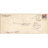 1918 New York to Boston 6th June Experimental flight, flown aerial league of America air mail cover.