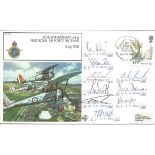 First Royal Air Force Pageant official signed by 9 cover RAF FF19. Signed by Squadron Leader B R