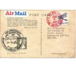 1993 US postmarked Model of first Flying Machine postcard, doubled with 2003 150th ann Manned Flight