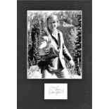 Glen Campbell mounted signature piece 15 x 10 with a 10 x 8 black and white photo and