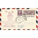 Gen J Doolittle signed 1932 US Air Mail cover comm/ George Washington Bicentennial. Washington DC