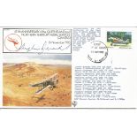 Queensland and Northern Territory Aerial Services official signed cover RAF FF27. Signed by Air