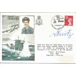 Karl Donitz head of WW2 Uboat fleet signed Sqn Ldr Bulloch DSO DFC historic aviators cover. Good