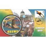 Chris Cook signed London Host City 2012 FDC. Good Condition. All signed pieces come with a