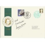 Norman Wisdom signed Gracie Fields large FDC. Good Condition. All signed pieces come with a