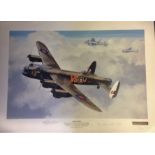 World War Two print 17x23 approx titled "Time Flies "by the artist Keith Woodcock To celebrate 50