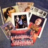 Music signed collection. 9 items. Mainly 10x8 photos. Some of names included are Miss Bluebell,