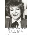 Prunella Scales signed 6x3 b/w photo. n English actress best known for her role as Basil Fawlty's