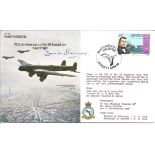 WW2 Dambuster Raid pilot David Shannon DSO DFC signed Fairey Hendon B19. Bomber command cover.