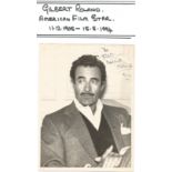 Gilbert Roland signed 8x6 b/w photo. December 11, 1905 - May 15, 1994) was a Mexican-born American