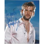 Dominic Monaghan signed 10x8 colour photo. Good Condition. All signed pieces come with a Certificate