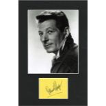 Danny Kaye signature piece below b/w photo. Approx overall size 16x12. Good Condition. All signed