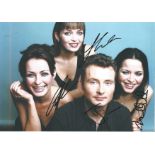 Music The Corrs 12x8 colour photo signed by all four members of the group. The Corrs are an Irish