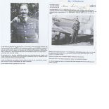 WW2 Battle of Britain Signature of SERGEANT (later) SQUADRON LEADER ERIC WILLIAM SEABOURNE DFC 238