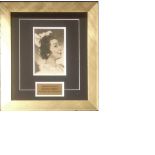 Fanny Brice signed b/w vintage photo 15x14 overall mounted and framed to a professional standard.