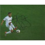 Aaron Lennon Signed England 8x10 Photo. Good Condition. All signed pieces come with a Certificate of