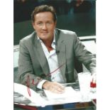 Piers Morgan signed 7x5 colour photo. English journalist, writer, television presenter and former