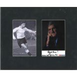 Jimmy Hill signed small Sky sports promo photo. Mounted alongside b/w photo of him in his playing