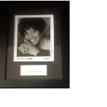 Gladys Knight signed b/w photo 18x14 overall mounted and framed to a professional standard. Gladys