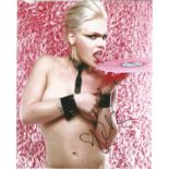 Music Pink 10x8 signed colour photo. Alecia Beth Moore, known professionally as Pink, is an American