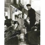 Movies Dick Van Dyke and Karen Dotrice 10x8 signed Mary Poppins b/w photo. Good Condition. All