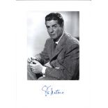 Victor Mature signature piece mounted below b/w photo. Approx overall size 15x11. Good Condition.