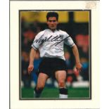 Nigel Clough signed 10x8 colour England photo. Mounted to approx size 12x10. Good Condition. All