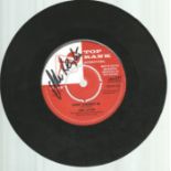 John Leyton signed 7" single of Johnny Remember me. Good Condition. All signed pieces come with a