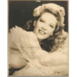 Dinah Shore signed 10x8 vintage photo. February 29, 1916 - February 24, 1994) was an American