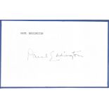 Paul Eddington signed album page. (18 June 1927 - 4 November 1995) was an English actor who appeared