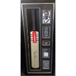 Sir Garfield Sobers signed full sized cricket bat in presentation case. Good Condition. All signed