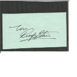 Ringo Starr signature piece. A rarer full signature of the former Beatles drummer. English musician,