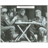 Clive Dunn signed 8 x 6 b/w Dads Army photo. Comes with biography information. Good Condition. All