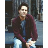 Paul Rudd signed 10x8 colour photo. Good Condition. All signed pieces come with a Certificate of