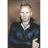 Music Sting 12x8 signed colour photo. Gordon Matthew Thomas Sumner CBE, known as Sting, is an