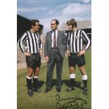 Autographed 12 x 8 photo, MALCOLM MacDONALD, a superb image depicting Newcastle United manager Joe