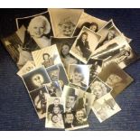 Vintage signed photo collection. 20+ plus assorted sizes mainly sepia and b/w. Some of names