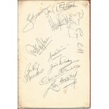 Rocky Marciano signed Sporting Club dinner menu. Also signed by various other heavy weight champions