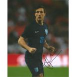 Jack Cork Signed England 8x10 Photo. Good Condition. All signed pieces come with a Certificate of