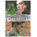 Keira Knightley signed DVD sleeve of Atonement. DVD included. Good Condition. All signed pieces come