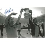 Autographed 12 x 8 photo, PAT RICE, a superb image depicting Rice and his Arsenal team mate Price