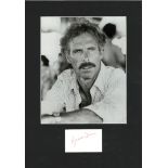 Bruce Dern signature piece mounted below b/w photo. Approx overall size 15x11. Good Condition. All