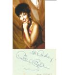 Alma Cogan signed album page with unsigned colour photo. Comes with biography information. Good